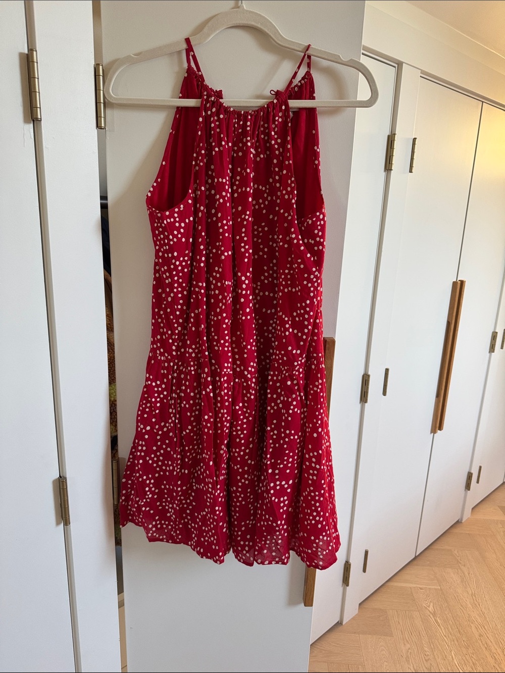 Madewell Red Polka Dot Sundress